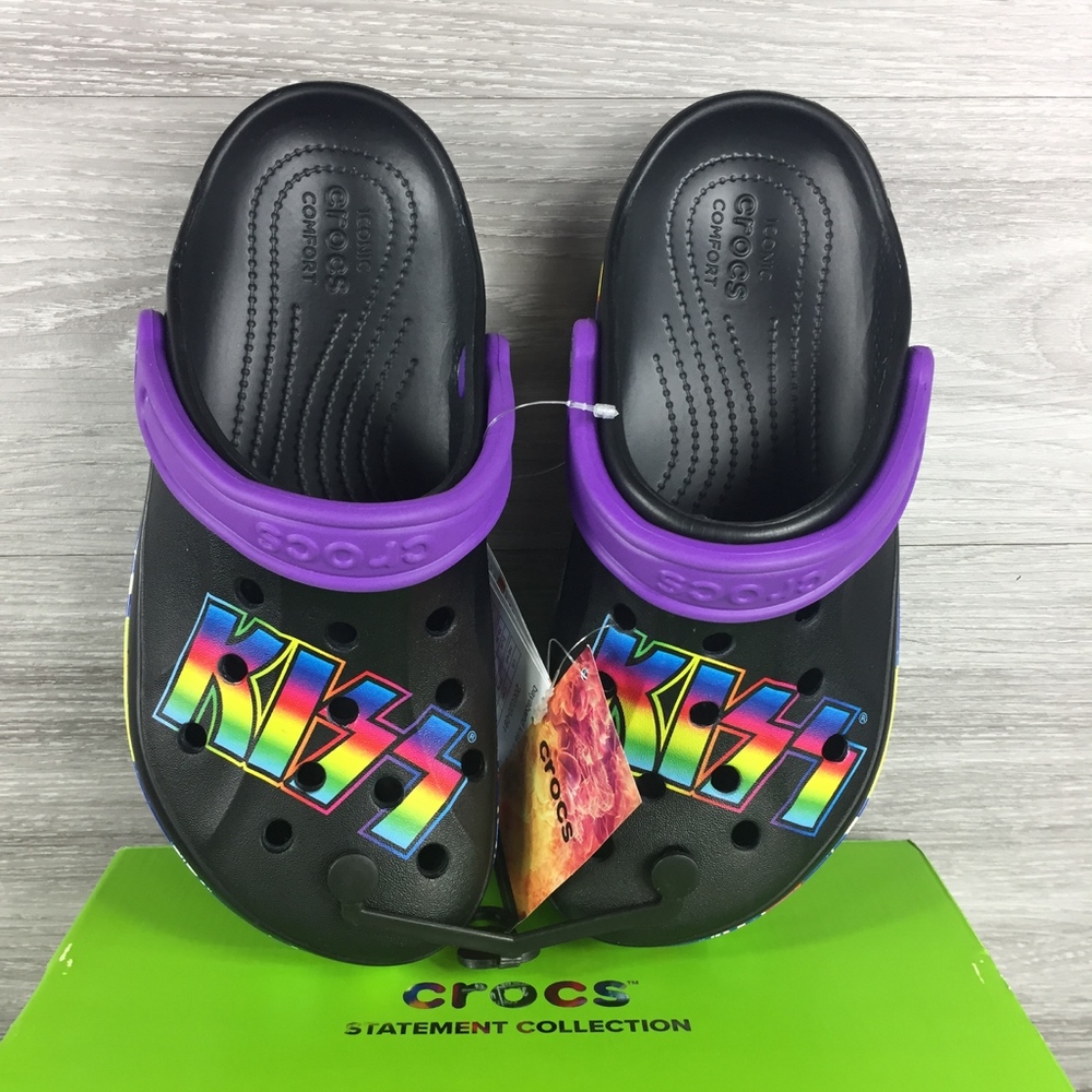 Crocs Black Bayaband Kiss 2 Clog UNISEX RARE*** - Picture 3 of 7